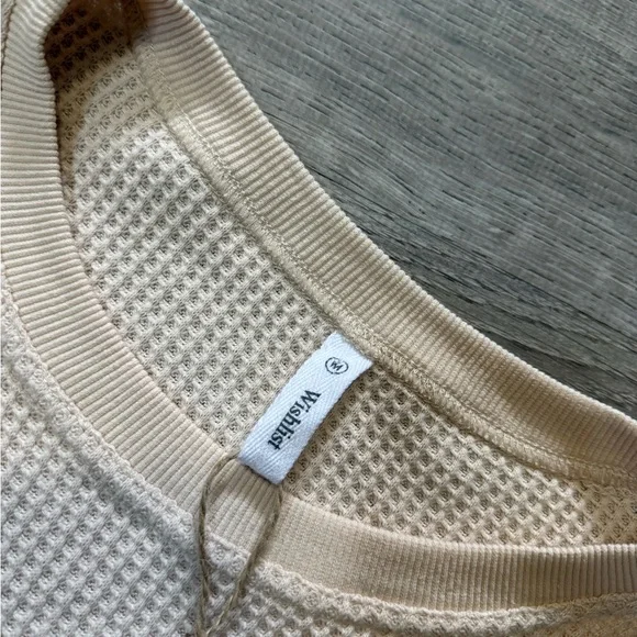 •WISHLIST• WAFFLE KNIT RUFFLE TOP - Picture 6 of 6